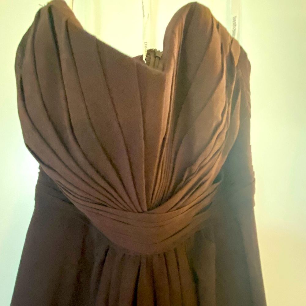 David’s bridal size 4 strapless bridesmaids dress